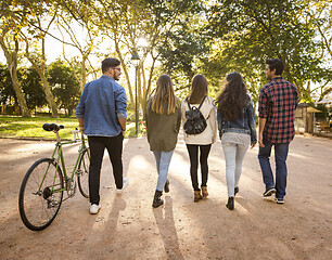 Image showing Students in the park