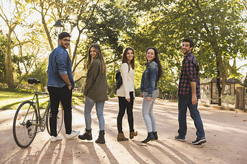 Image showing Students in the park