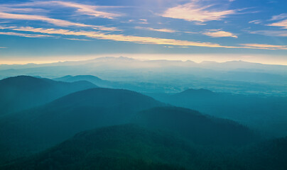 Image showing Volcanic Landscape at Dusk