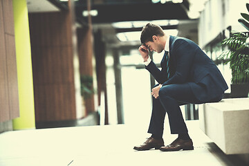 Image showing frustrated young business man