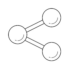 Image showing Social organization line icon.