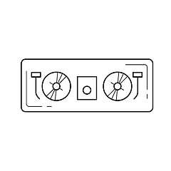 Image showing Dj controller line icon.