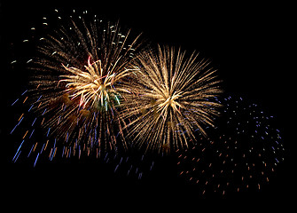 Image showing Sparkling fireworks