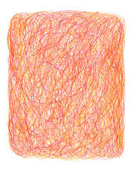 Image showing Hand-drawn crayon scribble background