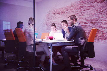 Image showing business people group at office