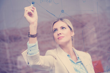 Image showing business woman at office