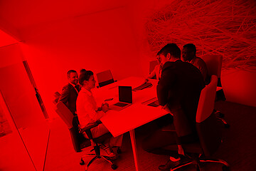 Image showing business people group at office