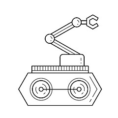 Image showing Manipulator vector line icon.