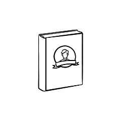 Image showing Family book hand drawn sketch icon.