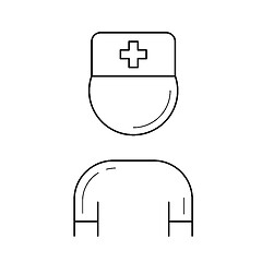 Image showing Nurse line icon.