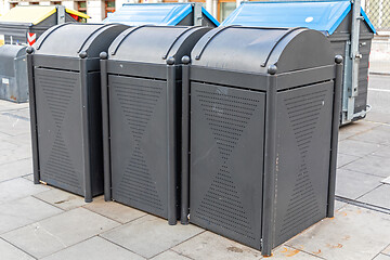 Image showing Garbage Bins