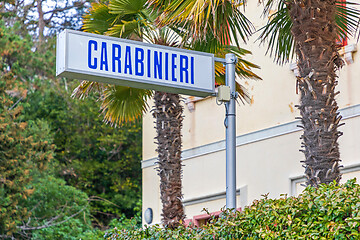 Image showing Carabinieri Sign