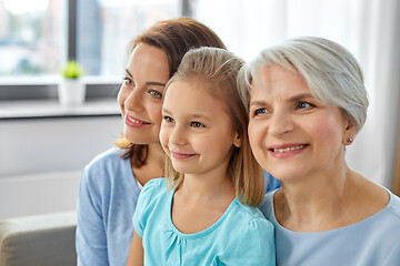 Image showing portrait of mother, daughter and grandmother