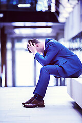 Image showing frustrated young business man