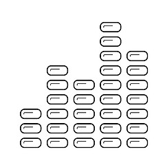 Image showing Equalizer line icon.