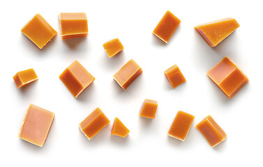 Image showing various caramel pieces