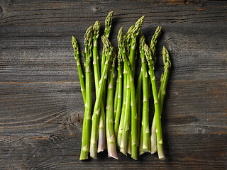 Image showing fresh raw asparagus