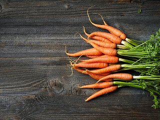Image showing fresh raw carrots