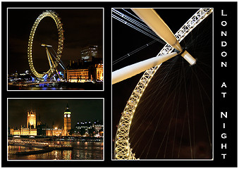 Image showing London at night