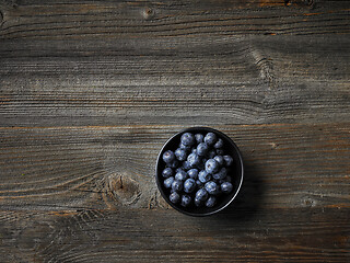 Image showing fresh raw blueberries