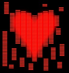 Image showing Techno heart