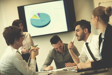 Image showing startup business team on meeting at modern office