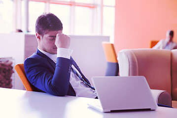 Image showing frustrated young business man