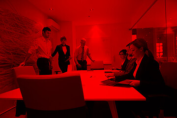 Image showing business people group on meeting