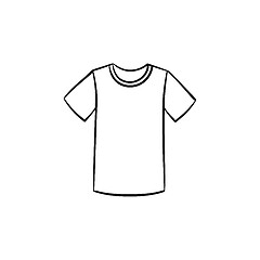 Image showing T-shirt hand drawn sketch icon.