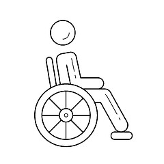 Image showing Handicap line icon.