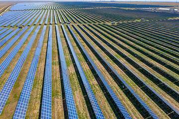 Image showing many panels of solar cells