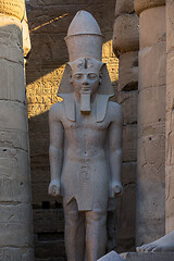 Image showing Statue of Pharaoh in Luxor temple