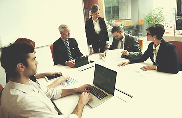 Image showing business people group on meeting