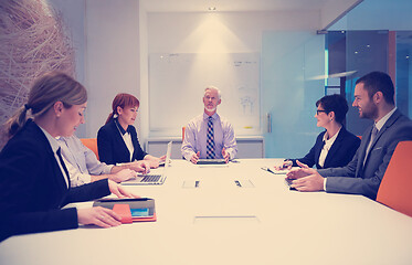 Image showing business people group on meeting