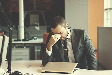 Image showing frustrated young business man