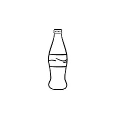 Image showing Soft drink hand drawn sketch icon.