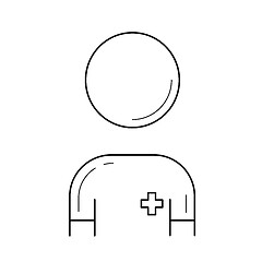 Image showing Pharmacist line icon.