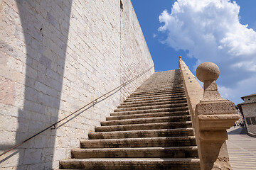 Image showing stairway to heaven Assisi in Italy