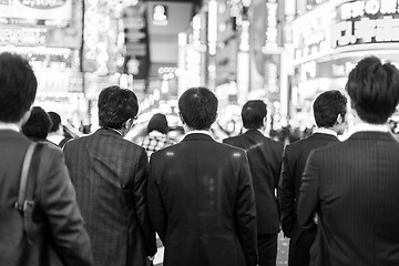 Image showing Businessmen in Shinjuku, Tokyo, Japan.