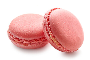 Image showing two pink macaroons