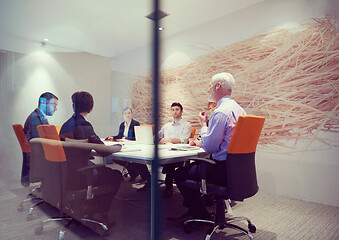 Image showing business people group on meeting