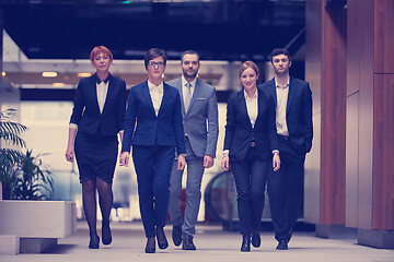 Image showing business people team walking