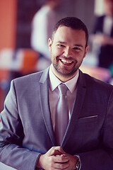 Image showing young business man portrait  at modern office