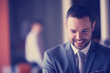 Image showing young business man portrait  at modern office