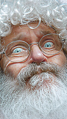 Image showing Santa Claus with surprised expression.