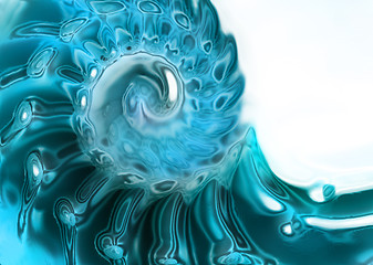 Image showing blue twirl background