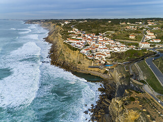 Image showing Coastal town Azenhas do Mar in Portugal