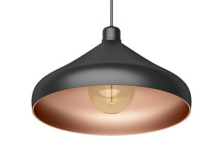 Image showing Modern pendant lamp with LED bulb