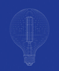 Image showing 3d model of led bulb