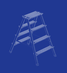 Image showing 3d model of ladder